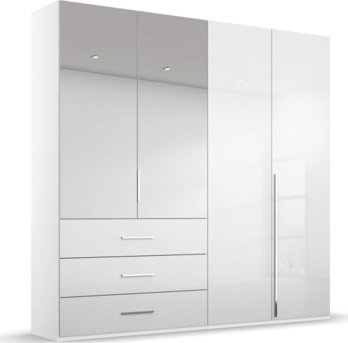 rauch Drehtürenschrank Kleiderschrank Schrank Garderobe Wäscheschrank MONTCLAR (in den Breiten 201/251/301 cm, inkl. SOFT-CLOSE-FUNKTION) mit Schubkästen und Spiegel, inkl. Wäscheeinteilung MADE IN GERMANY