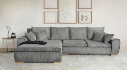 Home affaire Ecksofa Katja L-Form, B: 325 cm - OTTO. Verlässliche Qualität., Bettfunktion, Bettkasten & 4 Zierkissen
