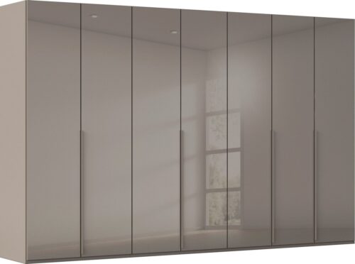 rauch Drehtürenschrank Kleiderschrank Schrank Garderobe Wäscheschrank BESTSELLER MONTCLAR (3 Ausstattungen BASIC/CLASSIC/PREMIUM (SOFT-CLOSE), Breiten 201-400 cm) Front in Glas/Hochglanz/Dekor/Grauspiegel in 5 Breiten MADE IN GERMANY