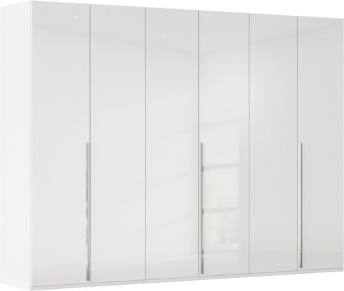 rauch Drehtürenschrank Kleiderschrank Schrank Garderobe Wäscheschrank BESTSELLER MONTCLAR (3 Ausstattungen BASIC/CLASSIC/PREMIUM (SOFT-CLOSE), Breiten 201-400 cm) Front in Glas/Hochglanz/Dekor/Grauspiegel in 5 Breiten MADE IN GERMANY