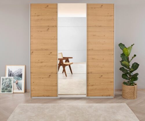 rauch Schwebetürenschrank Kleiderschrank Schrank Garderobe KOLUNA mit Spiegel (3 Ausstattungen BASIC/CLASSIC/PREMIUM (inkl. SOFT-CLOSE-FUNKTION) Breiten 203/271/315/360 cm Höhen 210/229 cm MADE IN GERMANY