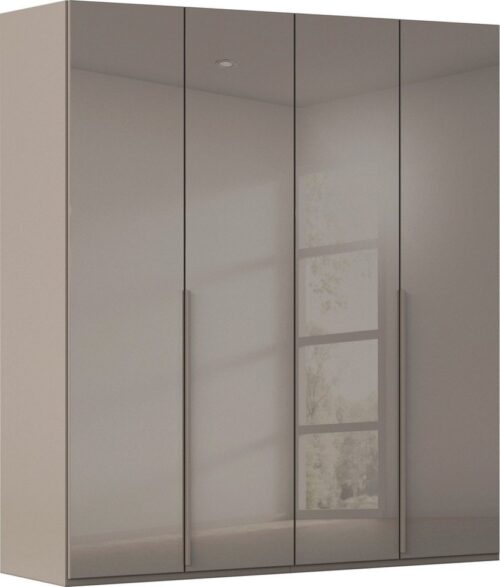 rauch Drehtürenschrank Kleiderschrank Schrank Garderobe Wäscheschrank BESTSELLER MONTCLAR (3 Ausstattungen BASIC/CLASSIC/PREMIUM (SOFT-CLOSE), Breiten 201-400 cm) Front in Glas/Hochglanz/Dekor/Grauspiegel in 5 Breiten MADE IN GERMANY