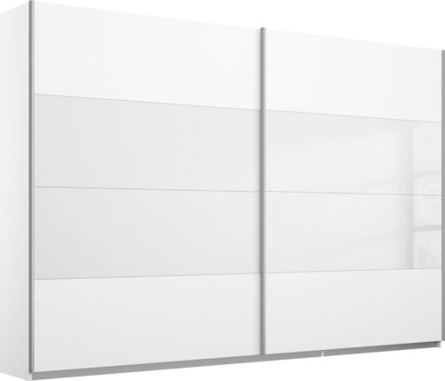 rauch Schwebetürenschrank Quadra Schlafzimmerschrank in vielen Breiten Kleiderschrank Garderobenschrank Schrank mit Glaselementen