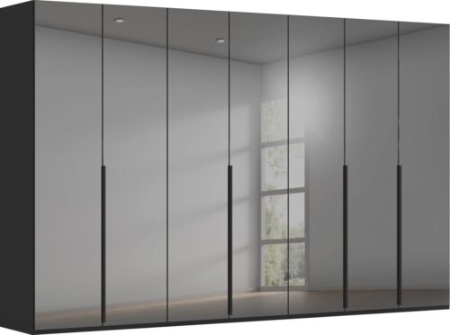 rauch Drehtürenschrank Kleiderschrank Schrank Garderobe Wäscheschrank BESTSELLER MONTCLAR (3 Ausstattungen BASIC/CLASSIC/PREMIUM (SOFT-CLOSE), Breiten 201-400 cm) Front in Glas/Hochglanz/Dekor/Grauspiegel in 5 Breiten MADE IN GERMANY