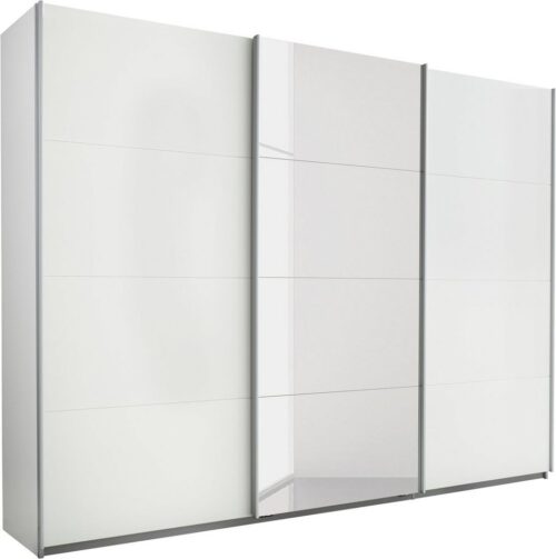 rauch Schwebetürenschrank Kleiderschrank Schrank Garderobe Schlafzimmerschrank DOBENE (erhältlich in Breite: 271 und 360 cm, Höhe: 210 cm) mit großen Spiegelelementen, inkl. Schubladeneinsatz MADE IN GERMANY