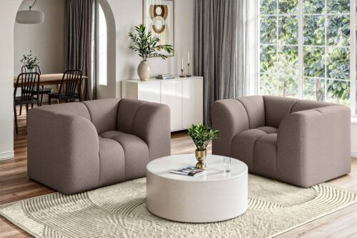 Home affaire Sessel TUURE Verlässliche Qualität, moderne Steppung, Breite 134cm, Bubble Optik, hoher Sitzkomfort, Wellenunterfederung