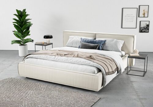 Home affaire Polsterbett Adrina mit Biesenoptik, Feincord und Luxus-Microfaser, bis 280kg, auch in Überlänge 220 cm, 4 Breiten bis 200cm