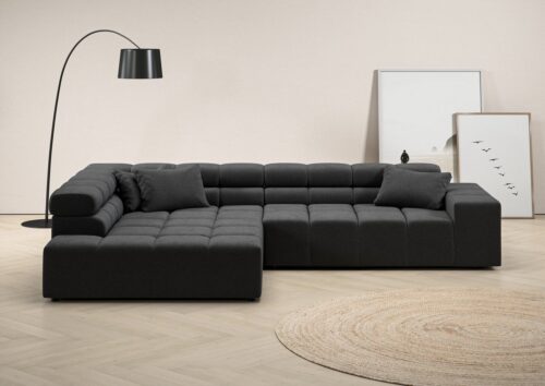 Home affaire Ecksofa Ancona incl. Kopfteilverstellung, Breite 319cm, L-Form, wahlweise motorische Sitztiefenverstellung, auch in Cord + Easy Care