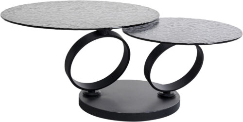 Couchtisch Beverly Bubble Schwarz 133x80cm