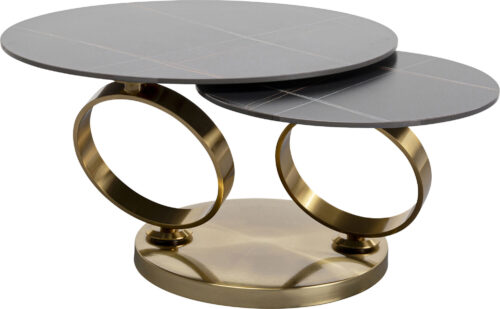 Couchtisch Beverly Gold 133x80cm