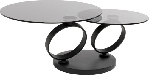 Couchtisch Beverly Smoke Schwarz 132x80cm