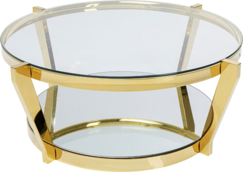 Couchtisch Monocolo Gold Ø90cm