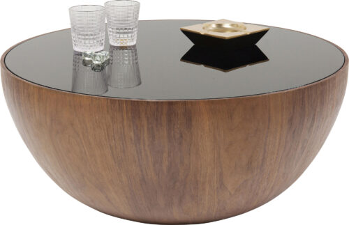 Couchtisch Tear Drops Walnuss Ø80cm