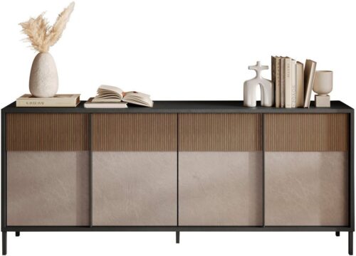 Home affaire Sideboard Everest Breite 206 cm, Kommode mit 4 Türen, Anrichte, Soft/Self Closing, Korpus 22 mm