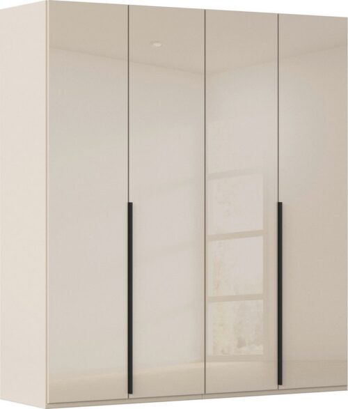 rauch Drehtürenschrank Kleiderschrank Schrank Garderobe Wäscheschrank BESTSELLER MONTCLAR (3 Ausstattungen BASIC/CLASSIC/PREMIUM (SOFT-CLOSE), Breiten 201-400 cm) Front in Glas/Hochglanz/Dekor/Grauspiegel in 5 Breiten MADE IN GERMANY