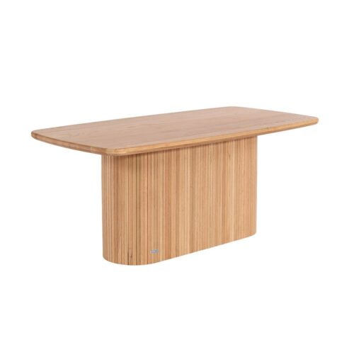 HOME DELUXE Esstisch Eiche geölt - RABOS, Eiche geölt Natur - 160 x 90 cm, Lamellen Tisch