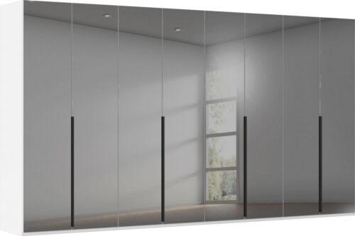 rauch Drehtürenschrank Kleiderschrank Schrank Garderobe Wäscheschrank BESTSELLER MONTCLAR (3 Ausstattungen BASIC/CLASSIC/PREMIUM (SOFT-CLOSE), Breiten 201-400 cm) Front in Glas/Hochglanz/Dekor/Grauspiegel in 5 Breiten MADE IN GERMANY