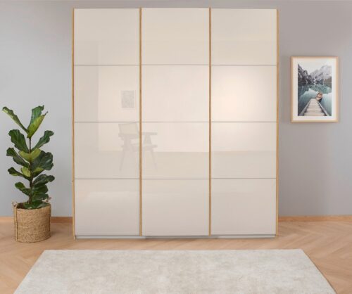 rauch Schwebetürenschrank Kleiderschrank Schrank Garderobe KOLUNA mit hochwertiger Glasfront (3 Ausstattungen BASIC/CLASSIC/PREMIUM (inkl. SOFT-CLOSE-FUNKTION) Breiten 203/271/315/360 cm Höhen 210/229 cm MADE IN GERMANY