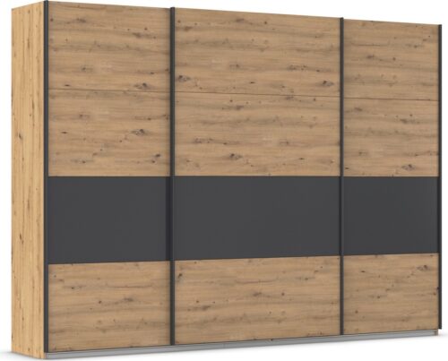 rauch Schwebetürenschrank Kleiderschrank Schrank Garderobe Ankleide Schlafzimmerschrank CORTONA (Breiten 203/271/315/360 cm, Höhen 210/229 cm) inkl. Inneneinteilung, 2 Stoffboxen extra Einlegeböden MADE IN GERMANY