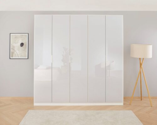 rauch Drehtürenschrank Kleiderschrank Schrank Garderobe KOLUNA mit hochwertiger Glasfront (Breiten 181/226/271/315 cm Höhen 210/229 cm) inkl. 2 Innenschubladen sowie extra Einlegeböden MADE IN GERMANY