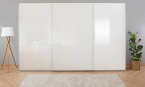 rauch Schwebetürenschrank Kleiderschrank Schrank Garderobe KOLUNA mit Hochglanz-Front (3 Ausstattungen BASIC/CLASSIC/PREMIUM (inkl. SOFT-CLOSE-FUNKTION) Breiten 203/271/315/360 cm Höhen 210/229 cm MADE IN GERMANY
