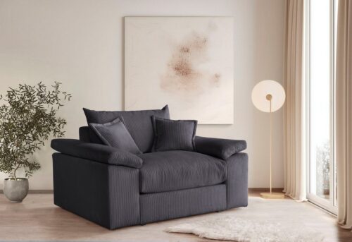 Home affaire XXL-Sessel Soft&Cosy, B: 151 cm - OTTO. Verlässliche Qualität., Mega-Sessel, Cord oder Chenille-Struktur, mit 2 Zierkissen