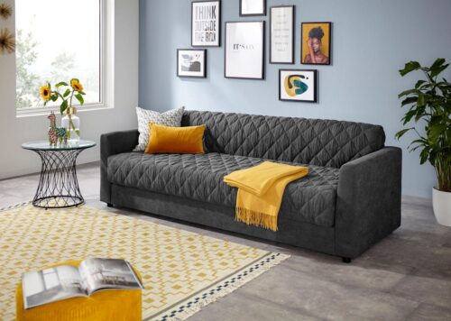 Home affaire Schlafsofa Kelly, Topper inklusive, mit Federkern, Bezug ist abnehmbar