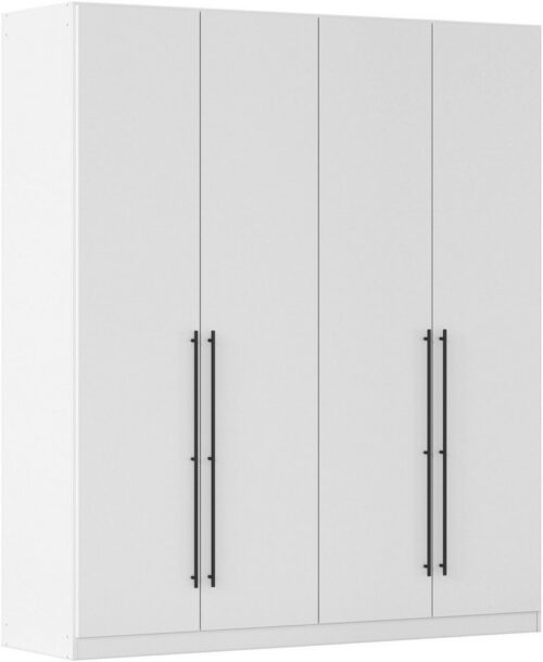 rauch Kleiderschrank Drehtürenschrank Schrank Garderobe Wäscheschrank Schlafzimmer AVOLA (3 verschiedene Ausstattungen BASIC/CLASSIC/PREMIUM (inkl. SOFT-CLOSE) mit hochwertigen Stangengriffen in Schwarz aus Metall MADE IN GERMANY