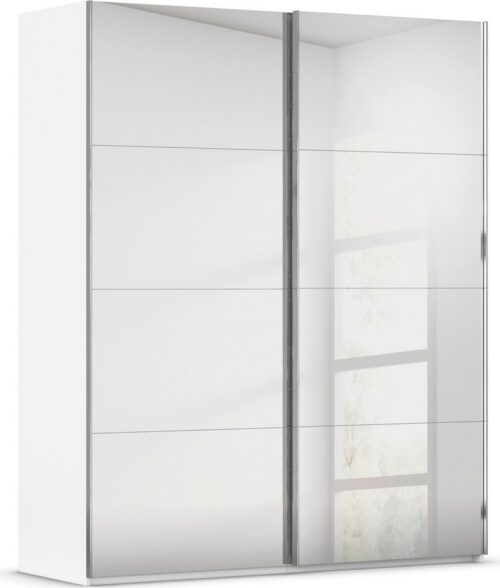 rauch Schwebetürenschrank Kleiderschrank Schrank Garderobe Schlafzimmerschrank SCALE-FYRA edle viergeteilte Türen, Spiegelfront und viele Farben MADE IN GERMANY
