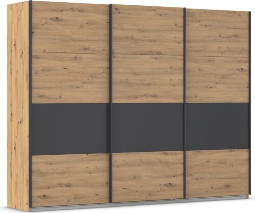 rauch Schwebetürenschrank Kleiderschrank Schrank Garderobe Ankleide Schlafzimmerschrank CORTONA (Breiten 203/271/315/360 cm, Höhen 210/229 cm) inkl. Inneneinteilung, 2 Stoffboxen extra Einlegeböden MADE IN GERMANY