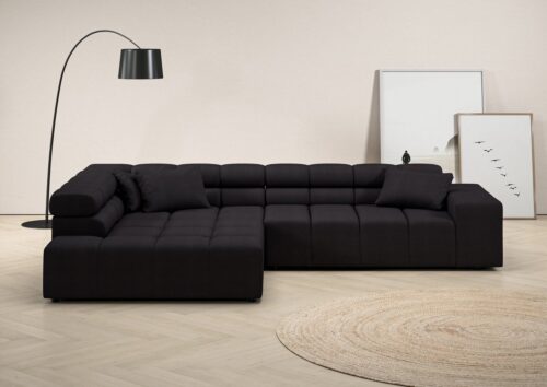 Home affaire Ecksofa Ancona incl. Kopfteilverstellung, Breite 319cm, L-Form, wahlweise motorische Sitztiefenverstellung, auch in Cord + Easy Care