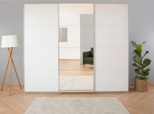 rauch Schwebetürenschrank Kleiderschrank Schrank Garderobe KOLUNA mit Spiegel (3 Ausstattungen BASIC/CLASSIC/PREMIUM (inkl. SOFT-CLOSE-FUNKTION) Breiten 203/271/315/360 cm Höhen 210/229 cm MADE IN GERMANY