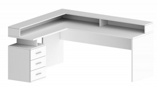 Home affaire Eckschreibtisch New Selina, Schreibtisch, Schubkästen, mit oder ohne Monitoraufsatz, B 180/160 cm