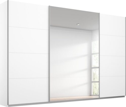rauch Schwebetürenschrank Kleiderschrank Schrank Garderobe Wäscheschrank TOMA inkl. Regaleinsatz sowie zusätzlichen Einlegeböden MADE IN GERMANY