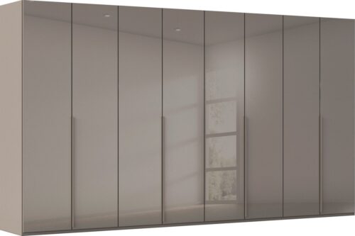 rauch Drehtürenschrank Kleiderschrank Schrank Garderobe Wäscheschrank BESTSELLER MONTCLAR (3 Ausstattungen BASIC/CLASSIC/PREMIUM (SOFT-CLOSE), Breiten 201-400 cm) Front in Glas/Hochglanz/Dekor/Grauspiegel in 5 Breiten MADE IN GERMANY