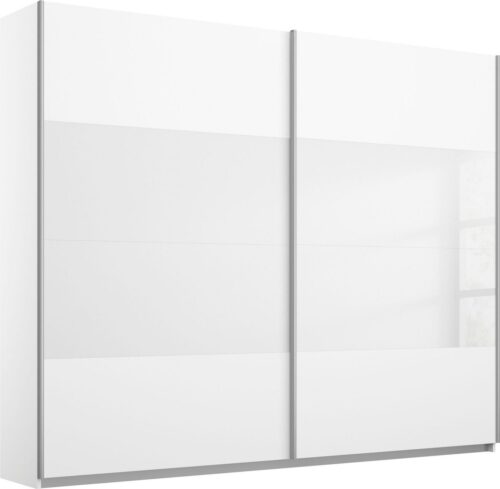 rauch Schwebetürenschrank Quadra Schlafzimmerschrank in vielen Breiten Kleiderschrank Garderobenschrank Schrank mit Glaselementen