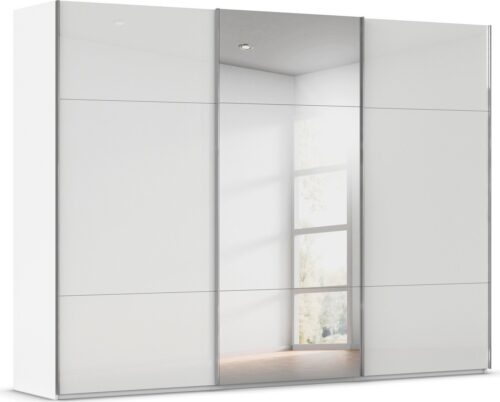 rauch Schwebetürenschrank Kleiderschrank Schrank Garderobe Schlafzimmerschrank CONTIDO (3 verschiedene Ausstattungen BASIC/CLASSIC/PREMIUM (inkl. SOFT-CLOSE) aus hochwertigem Material in 6 Breiten 2 Griff-Farben MADE IN GERMANY