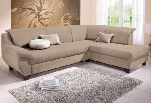 Home affaire Ecksofa Yesterday zeitlos und elegant, bequeme Armlehnen, L-Form, wahlweise mit Bettfunktion, auch in Cord