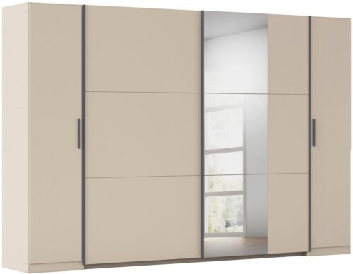 rauch Schwebetürenschrank Kleiderschrank Drehtürenschrank Schrank Garderobe KRONACH TOPSELLER (in 3 Ausstattungen BASIC/CLASSIC/PREMIUM, Breiten 225/268/311/354 cm) Kombischrank optional mit 1 oder 2 Spiegel viele Böden MADE IN GERMANY