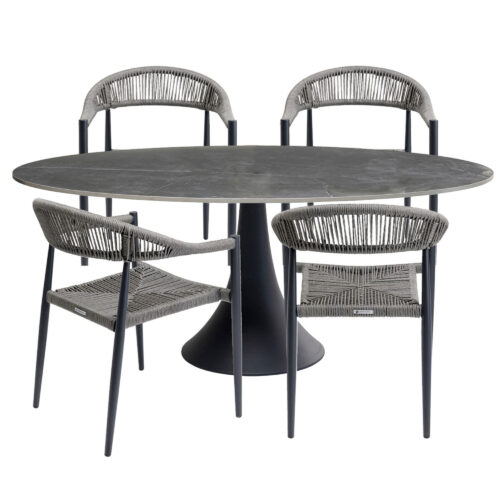 Gartenset Palma Possibilita 180cm Grau 5/Set