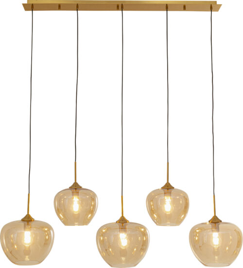 Hängeleuchte Sphere Amber Five 160cm