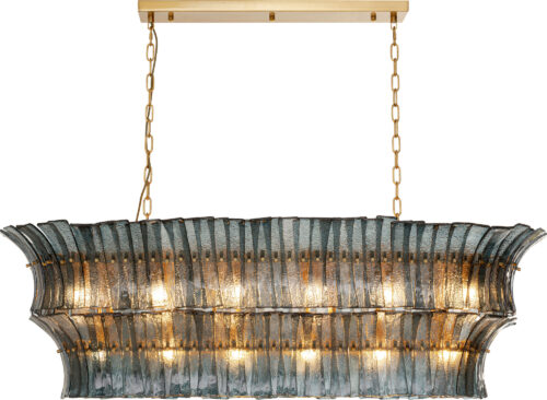 Hängeleuchte Venezia Blau 130cm