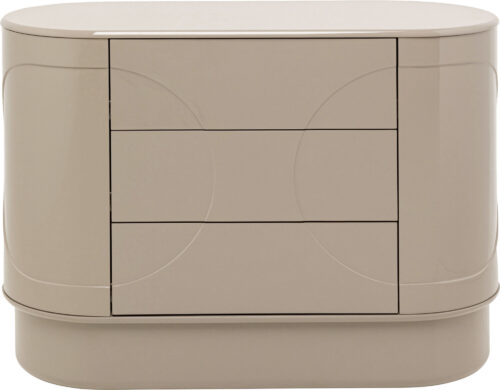 Kommode Glossy Taupe 100x75cm