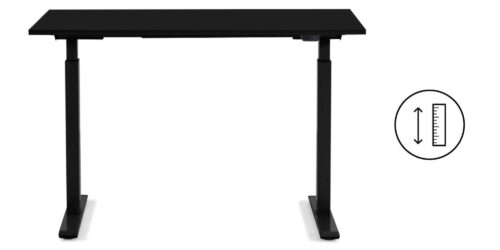 Schreibtisch Office Smart Schwarz Schwarz 120x60