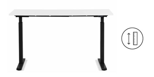 Schreibtisch Office Smart Schwarz Weiß 120x60cm