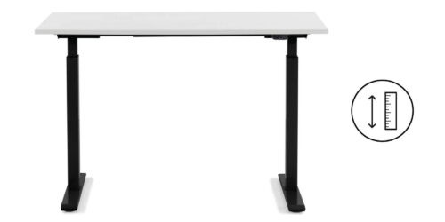 Schreibtisch Office Smart Schwarz Weiß 140x70cm