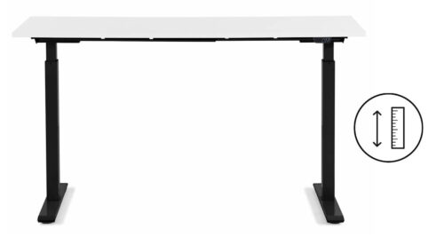 Schreibtisch Office Smart Schwarz Weiß 160x80