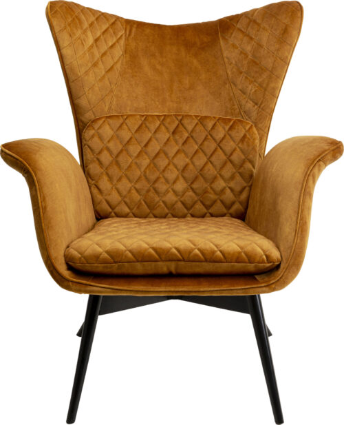 Sessel Tudor Velvet Goldbraun
