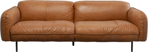 Sofa Calgary Smart Leder Hellbraun 228cm