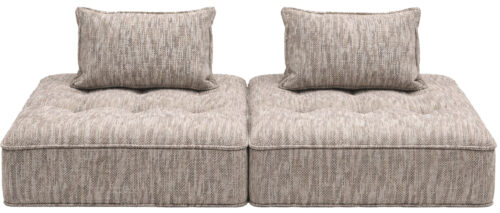 Sofa Portofino Grau (2/Set)